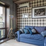 piccola camera da letto in stile loft