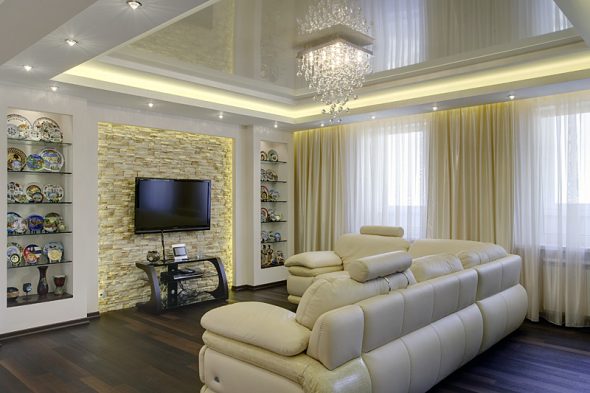 soffitto basso nel soggiorno