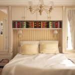 disposizione di una camera da letto stretta