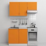 set da cucina arancione