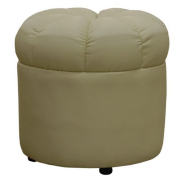 pouf in ecopelle