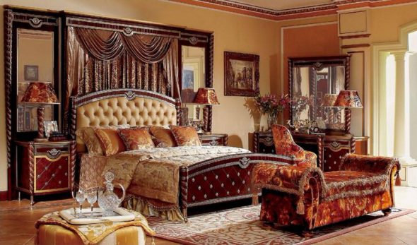 camera da letto in stile impero