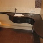 piano di lavoro del bagno