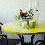 decorazione da tavolo pittura a strisce