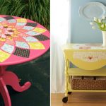 mobili decoupage luminosi