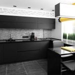 Cucina in bianco e nero