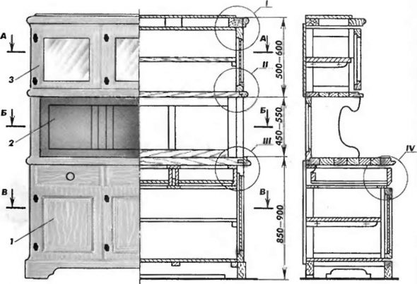 Buffet e disegni dello Shema