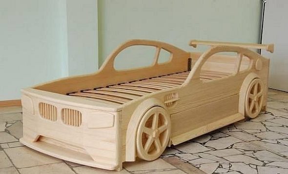 Letto decorativo per bambini in legno massello