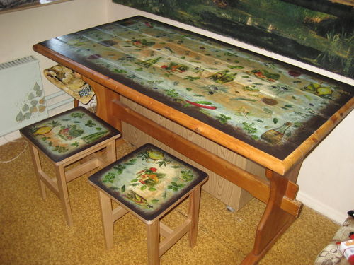 Decoupage di un tavolo da cucina