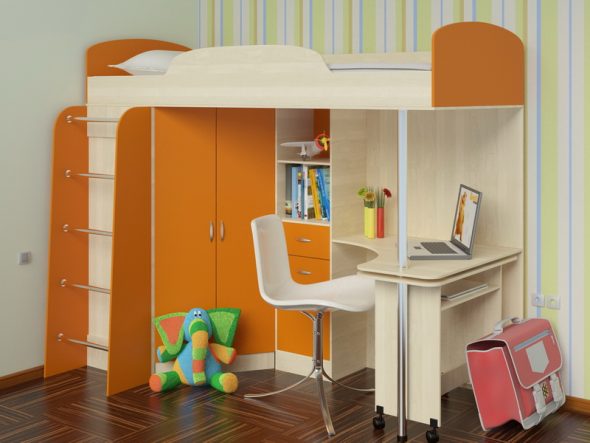 letto a soppalco per bambini
