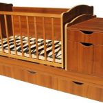 Culla trasformabile per bambini (ontano)