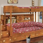 Letto a castello in legno massello per adolescenti