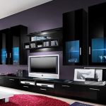 Soggiorno in moderno design nero