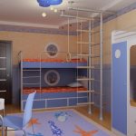 Interno di una cameretta per ragazzi
