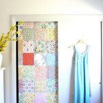 decorazione dell'armadio con carta da parati