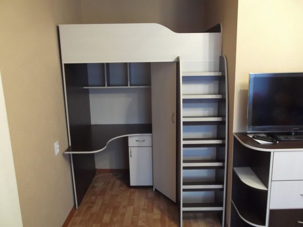 Letto - soppalco in truciolare