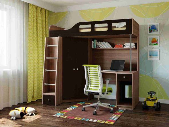 letto a soppalco per adolescenti