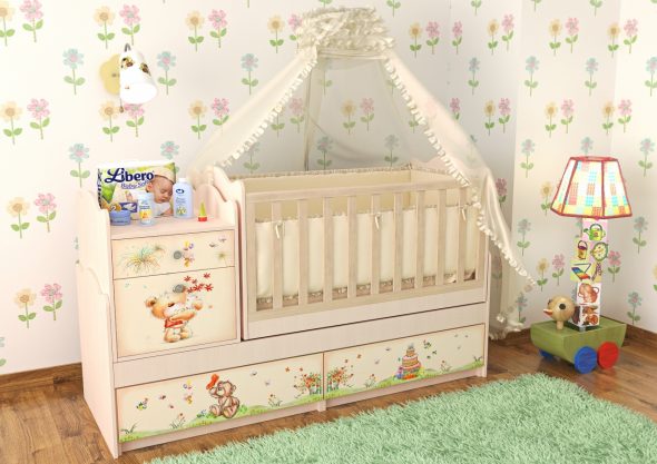 Trasformatore da letto Teddy Bears