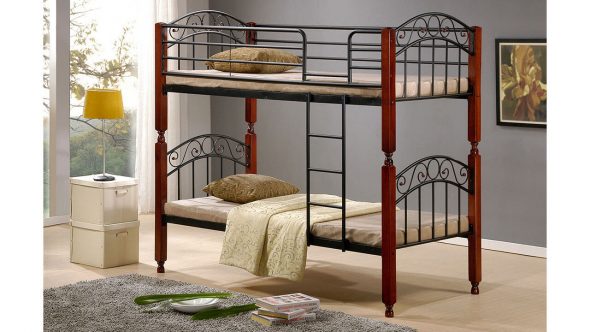 Letto a castello in metallo per adulti