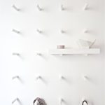 appendiabiti da parete bianco