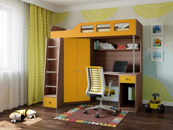 letto a soppalco per adolescenti