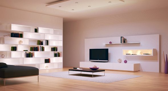 Lampade in mobili realizzati in truciolare laminato