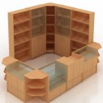 Mobili commerciali realizzati in truciolare laminato