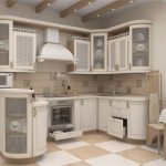 design del set da cucina bianco