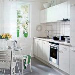 set da cucina bianco all'interno