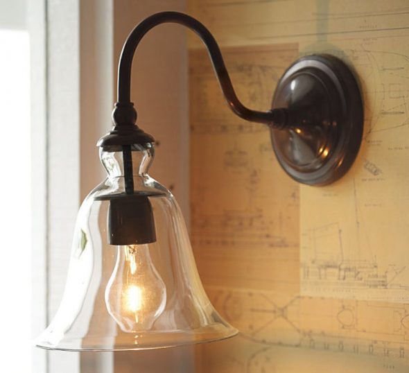 lampada a incandescenza da parete