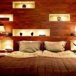 applique sopra il letto camera da letto moderna
