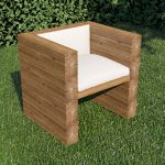 sedia da giardino in noce