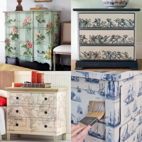 mobili decoupage