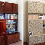 decorazione dell'armadio prima e dopo