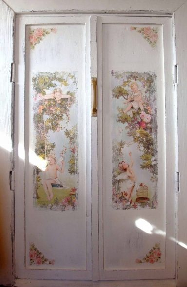 Decoupage fai da te per porte