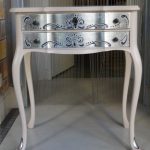 decoupage con vernice argentata