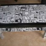 decoupage di un vecchio tavolo da cucina