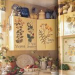 parete della cucina decoupage