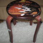 sgabello da decoupage