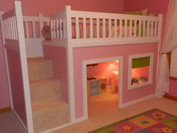 Letto a soppalco fai da te per bambini