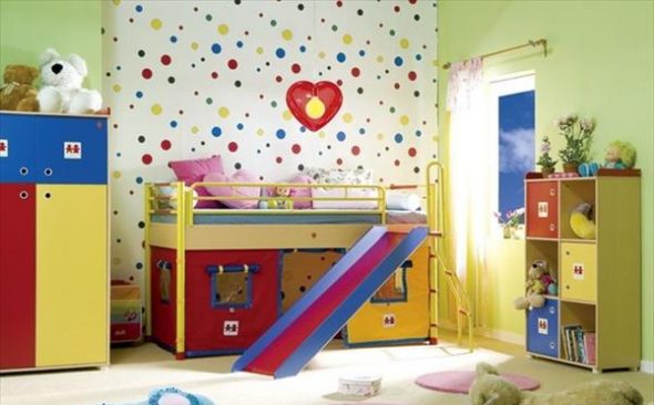 letto a soppalco con scivolo