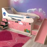 letto a soppalco per bambini modello aeroplano