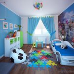 lettino per bambini in camera da letto