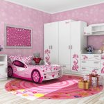 lettino per bambini rosa
