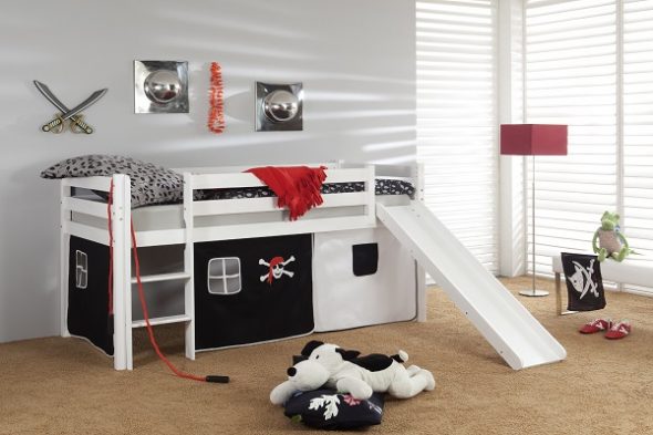 letto per bambini con scivolo