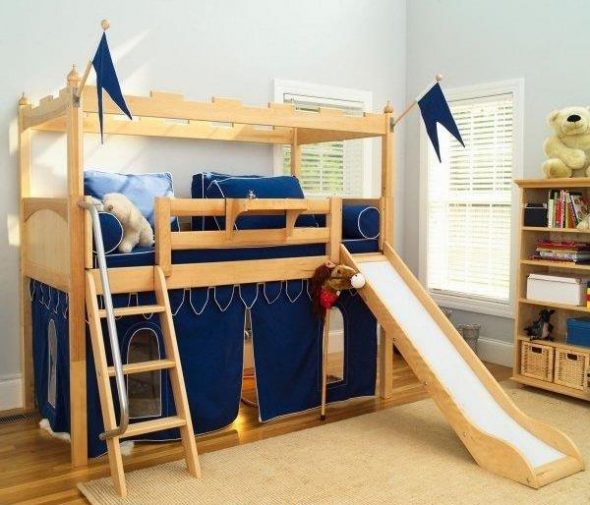 letti per bambini con scivolo