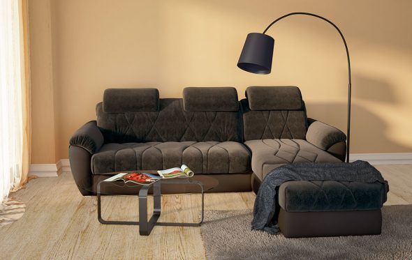 divano letto Ascona colore scuro