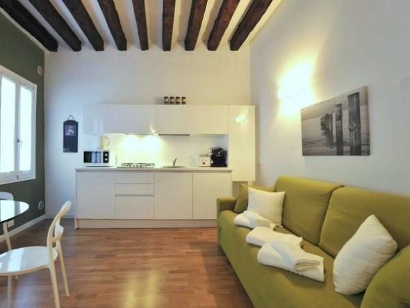 progetto cucina con divano