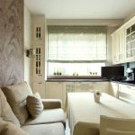 progetto cucina 10 mq con divano