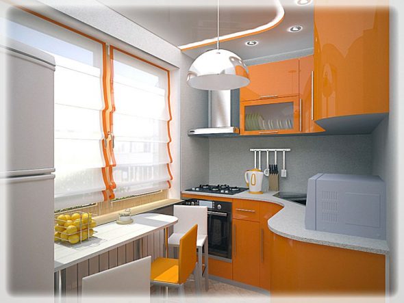 progetto cucina 6 mq.